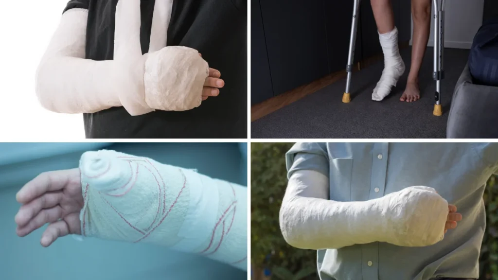 How plaster cast is applied in a proper fracture case