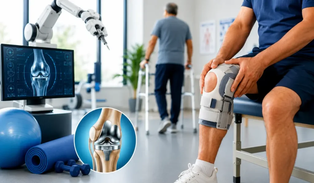 Robotic Knee Replacement Recovery Time, Walking, Pain Relief, and Exercise Tips 