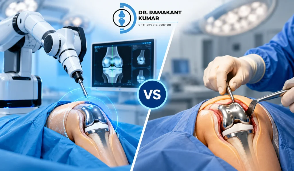 Robotic vs Traditional Knee Replacement Key Differences, Benefits, Risks, and Recovery Explained