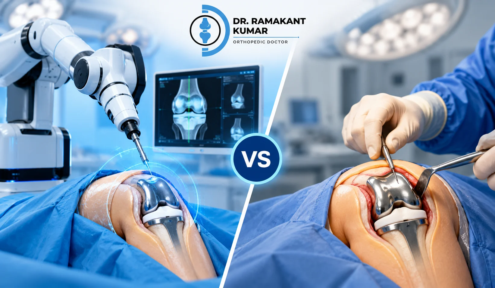 Robotic vs Traditional Knee Replacement Key Differences, Benefits, Risks, and Recovery Explained